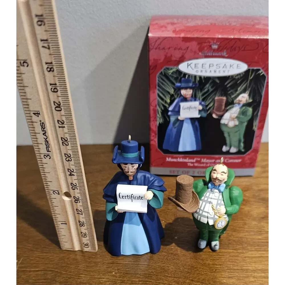 Hallmark Keepsake Ornament Munchkinland Mayor and Coroner Wizard of Oz 1997